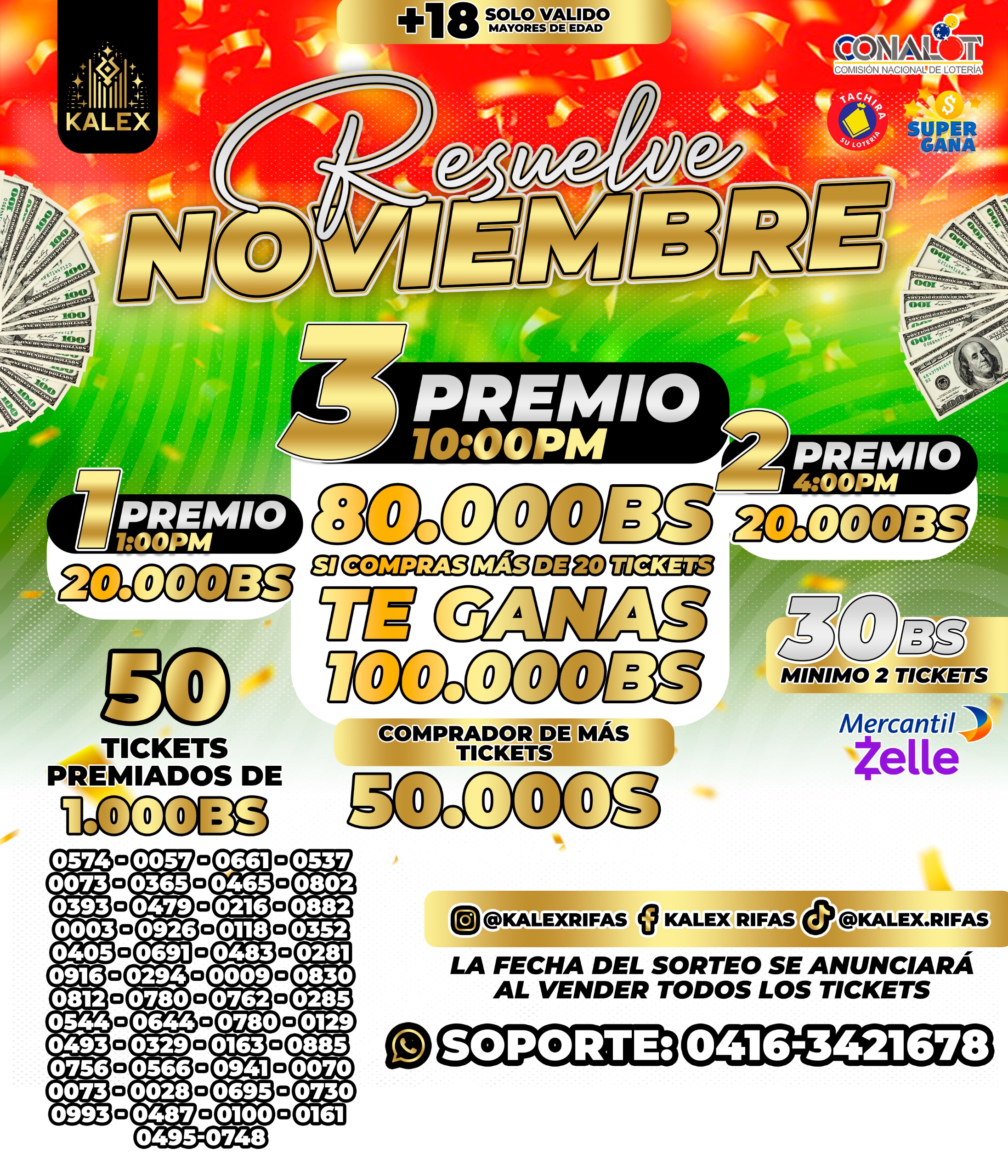 RIFA RESUELVE NOVIEMBRE